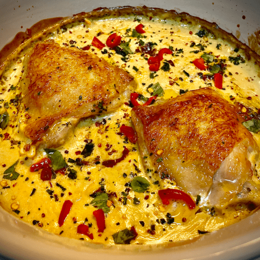 CREAMY CHICKEN WITH SUN DRIED TOMATOES